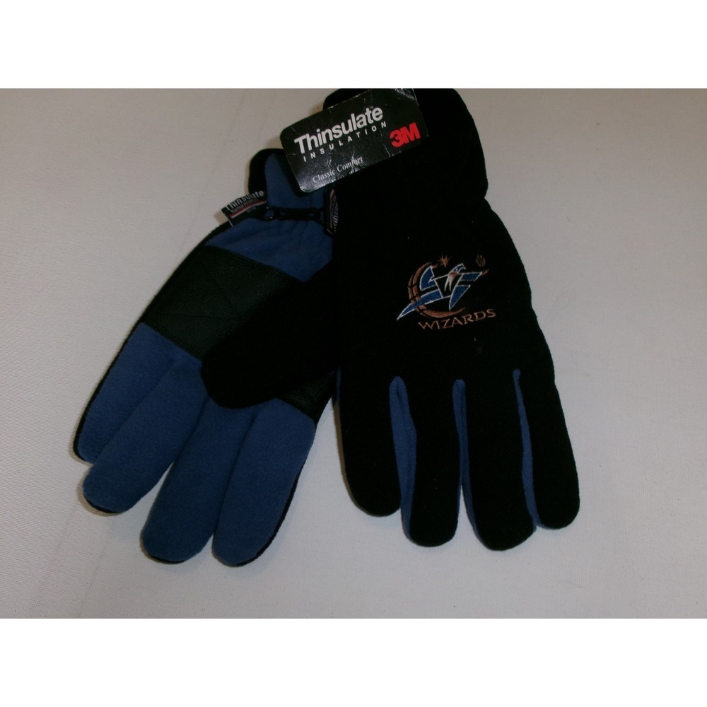WASHINGTON WIZARDS GLOVES WINTER MITTENS INSULATE VINTAGE DEADSTOCK H3